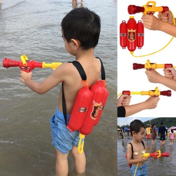 3 Water Red Gun years Water Pull-type Gun Outdoor Children Fire old Backpack 0 5kg Fire backpack Water gun full set of toys