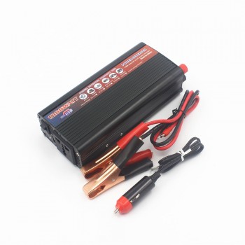 Car Inverter DC12V/24V to AC 220V 1000W Power Converter 12V to 220v Inversor Adapter Modified Sine Wave Power with USB Charge