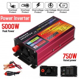 Inverter 12V/24V  220V 5000W Peak Power Inverter Voltage Convertor Transformer  48V/60V Automatic Adaptable