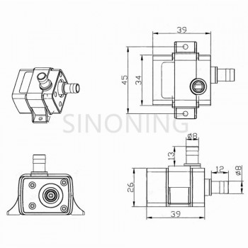 DC12V pump mini brushless dc submersible pump water cycle cooling