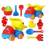 2019 New 5PCS Childrens Beach Toy Car Set Plastic Non-toxic Sand Snow Play Toy Model Suit for Babies Kids Boys Girls