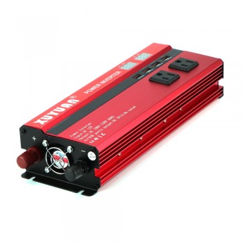 4000W/5000W Car Power Inverter LED DC12/24V to AC110/220V Sine Wave Converter 4 USB Interfaces