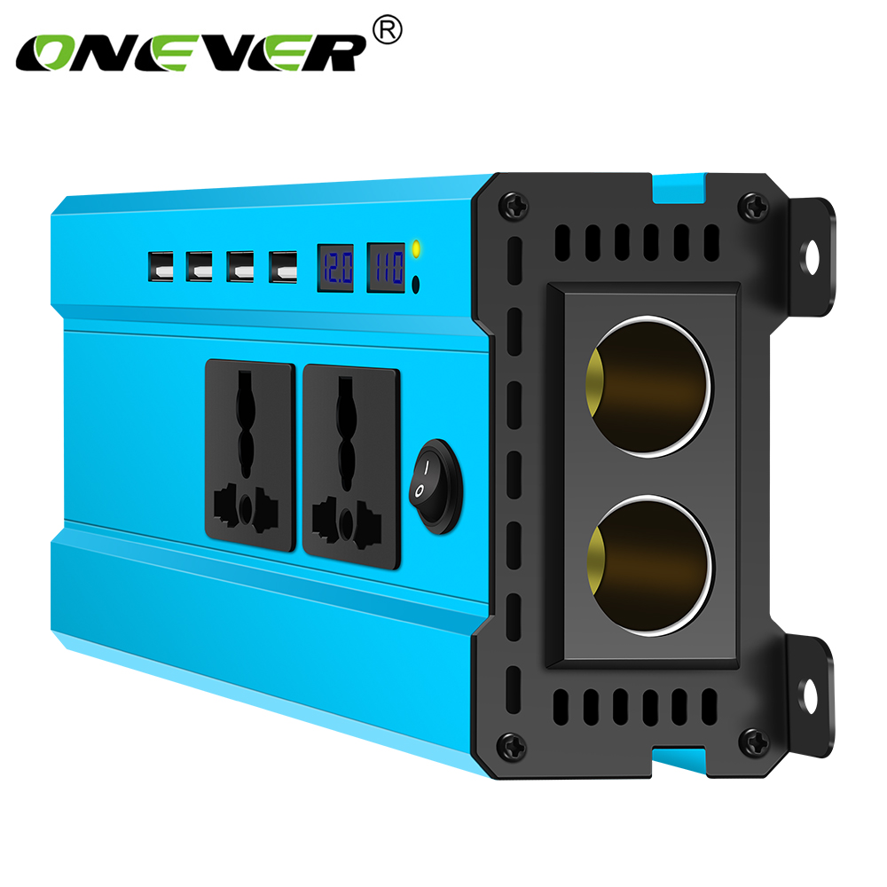 4000W Car Power Inverter Charger DC 12V/24V To AC 220V Sine Wave Converter Interfaces Voltage Transformer Adapter With 4 USB