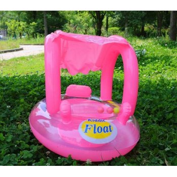 Kids baby Sunscreen Seat INS Inflatable Summer Beach Raft Swimming swim Ring Float bathing toys playing Water pool tube