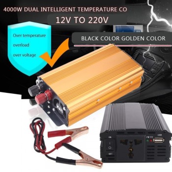DC12V To AC220V 4000W Portable Premium Converter Car Inverter Car Power Inverter Adapter Automobile Truck