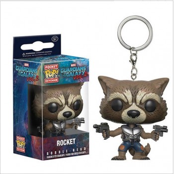 FUNKO POP Marvel Avengers Spider Loki Grootted Wonder Woman Harry Potter action figure model pocket keychain toys for kids gift
