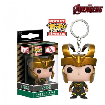 FUNKO POP Marvel Avengers Spider Loki Grootted Wonder Woman Harry Potter action figure model pocket keychain toys for kids gift