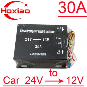 Step Down DC DC Converter 24V TO 12V 30A 360W use for Trucks Audio Subwoofer DVD  Car Power Supply inverter