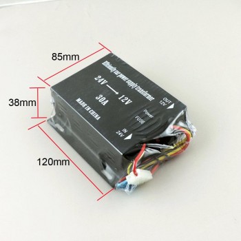 Step Down DC DC Converter 24V TO 12V 30A 360W use for Trucks Audio Subwoofer DVD  Car Power Supply inverter