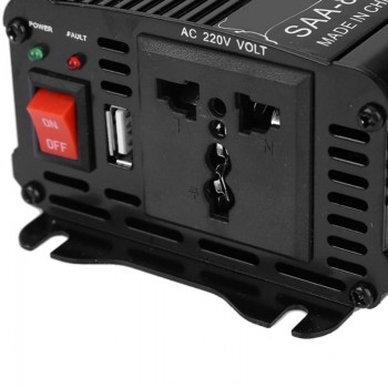 1000W Peak Car Power Inverter DC 12V/24V To AC 220V 50Hz Auto Inverters Cars DC AC Voltage Charger Converter USB ON/OFF Switch