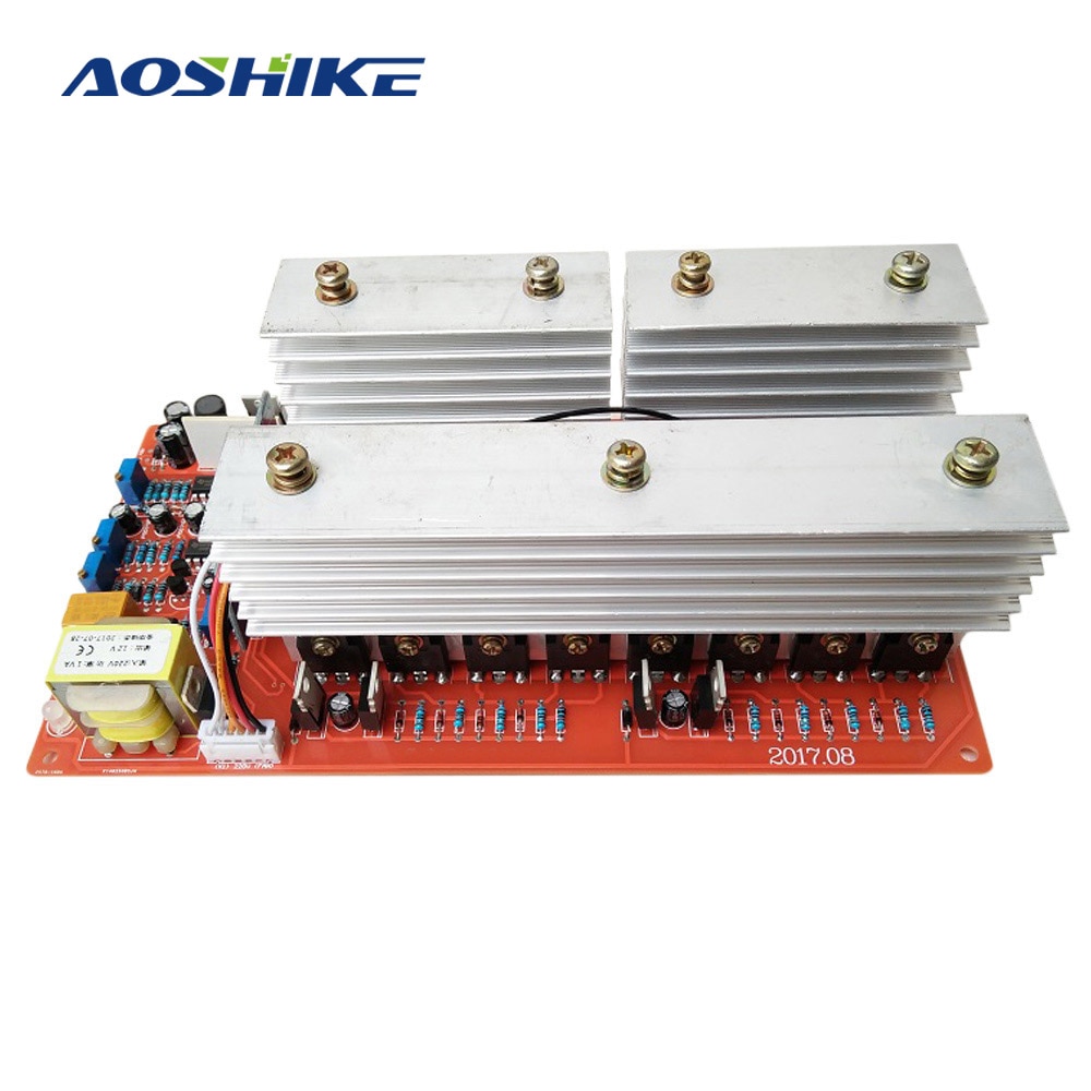 AOSHIKE Pure Sine Wave Frequency Inverter Power Board DC 24V 36V 48V 60V To 220V High-power 6000W Circuit Main Model inverters