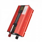 Aluminum Alloy Car Power Inverter Converter 4000W DC12/24V to AC110/220V 4 USB Interfaces LED Digital Display Solar