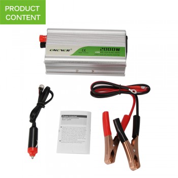 2000W Car Power Inverter Converter DC 12V to AC 220V Modified Sine Wave Power Intelligent Temperature Control USB Charger