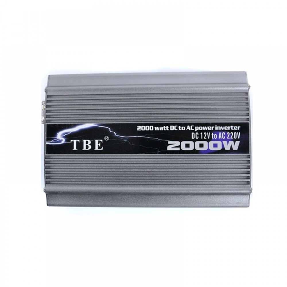 TBE 2000W Car Power Inverter DC 24V TO AC 220V Compact Portable Auto Power Inverter Charger Converter Adapter Modified Sine Wave