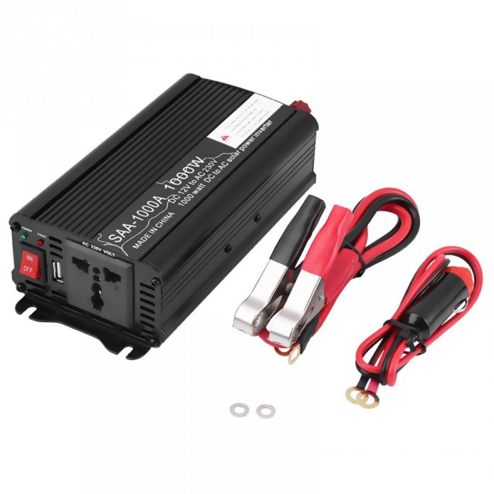 Car Power Inverter Converter with Cigarette Lighter Adapter USB 500W/1000W DC 12V to AC 230V