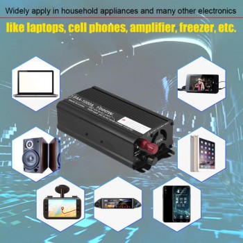 Car Power Inverter Converter with Cigarette Lighter Adapter USB 500W/1000W DC 12V to AC 230V