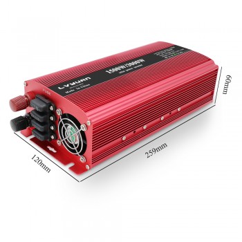 Car Power Inverter DC 12V to AC 230V 3000W Vehicle dual USB Adapter Converter Car Inverter Power Supply Switch On-board Charger
