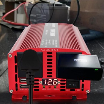 Car Power Inverter DC 12V to AC 230V 3000W Vehicle dual USB Adapter Converter Car Inverter Power Supply Switch On-board Charger