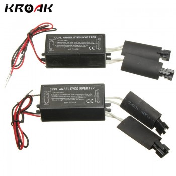 Universal 2Pcs Car Inverter For CCFL Angel Eye Light Halo Ring Spare Ballast Inverter For BMW E36 E46 E53 E83