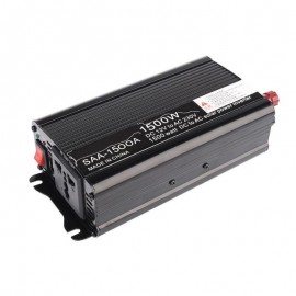 Black Car Inverters 3000W Peak Modified Sine Wave Car Power Inverter 50Hz DC 12V/24V to AC 220V Charger Converter