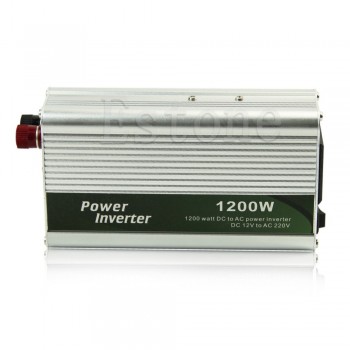 Free shipping 1200W DC 12V to AC 220V Car Power Inverter Charger Converter For Electronic Power Efficiency Auto Car