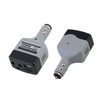 DC 12V 24V to AC 220V Automobile USB Mobile Power Converter Adapter Plug Inverter Transformer for Car Mobile Phone Chargers