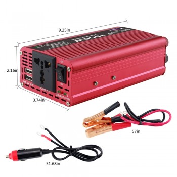 1500 W Car Inverter DC 12 V To AC 220 V Charger Converter Sturdy and Durable Vehicle Power Over-voltage protection Supply Switch