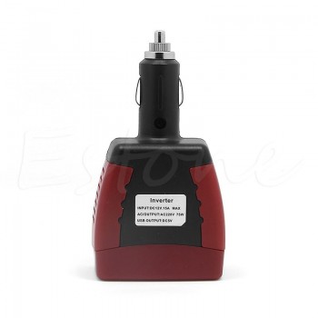 NEW HOT Car DC 12V to AC 220V 75W Power Inverter Adapter USB 5V
