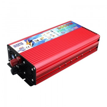 3000W Peak Real 2000W Car Power Inverter 12V to 220V Modified Sine Wave Converter Car Charger Veicular 12V DC To AC 220 inversor