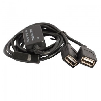 12V to 5V 3A 15W Double USB Female Socket DC-DC Buck Converter Step Down Module Car Charger Converter Aux Cable Cord Wire