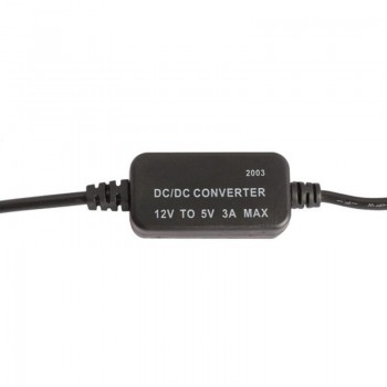 12V to 5V 3A 15W Double USB Female Socket DC-DC Buck Converter Step Down Module Car Charger Converter Aux Cable Cord Wire