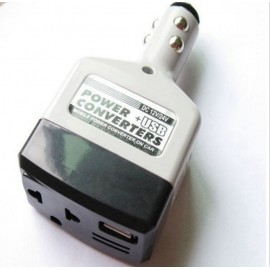 New in stock 5W Car Converter DC 12V-24V to AC 220V Car Voltage Power Inverter USB Car Charger for Phone MP3 Short Circuit
