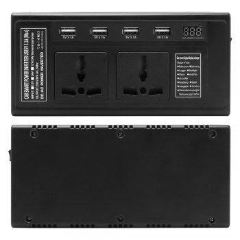 BORUiT 200W Car Inverter DC 12V To AC 220V with 4 USB Socket Charger Auto Cigarette Lighter Automobiles Car-styling Accessories