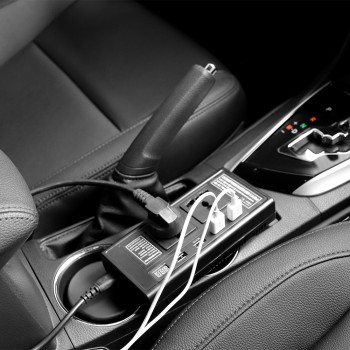 BORUiT 200W Car Inverter DC 12V To AC 220V with 4 USB Socket Charger Auto Cigarette Lighter Automobiles Car-styling Accessories