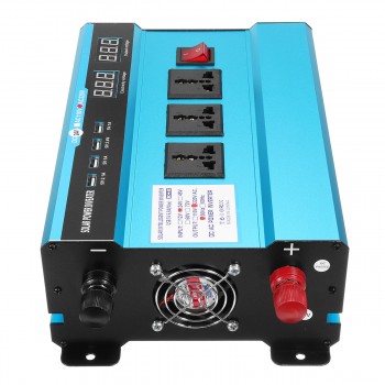 Voltage Transformer PEAK 10000W Car Solar Power Inverter DC12/ 24V to AC220V Sine Wave USB Converter Efficiency Circuit Protect