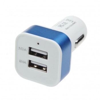 2018 HOT SALE Universal Car 12V To 5.0V 2.1A/1A 2Port USB Charger Adapter For Smart phone GPS car charger YYH#  best price Vicky