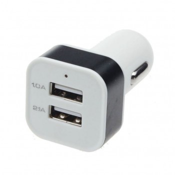2018 HOT SALE Universal Car 12V To 5.0V 2.1A/1A 2Port USB Charger Adapter For Smart phone GPS car charger YYH#  best price Vicky