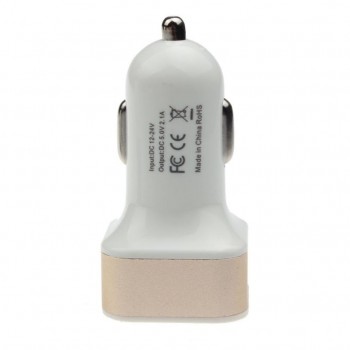 2018 HOT SALE Universal Car 12V To 5.0V 2.1A/1A 2Port USB Charger Adapter For Smart phone GPS car charger YYH#  best price Vicky