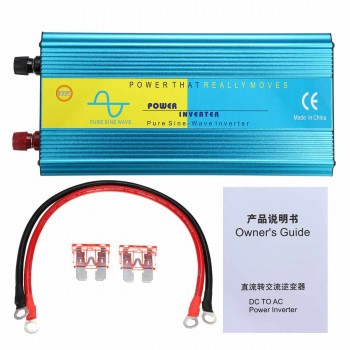 6000W DC12/24V To 220V Pure Sine Wave Caravan Watt Power Inverter Car Camping Insurance Light Weight Intelligent Control Buzzer