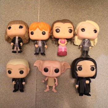 Original Funko POP Harry Potter Snape, Rubeus, Luna, Dobby, Draco Malfoy, Cedric, Sirius, Neville, Hermione Loose Figure Toys
