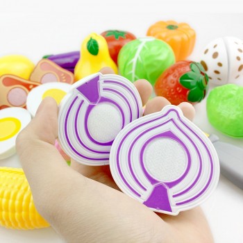 12-23PCS Children Kitchen Pretend Play Toys Cutting Fruit Vegetable Food Miniature Play Do House Education Toy Gift for Girl Kid