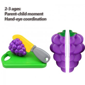 12-23PCS Children Kitchen Pretend Play Toys Cutting Fruit Vegetable Food Miniature Play Do House Education Toy Gift for Girl Kid