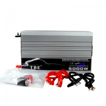 5000W DC 12V to AC 220V Car Pure Sine Wave Power Inverter Converter Car Charger(10000W Peak Power)