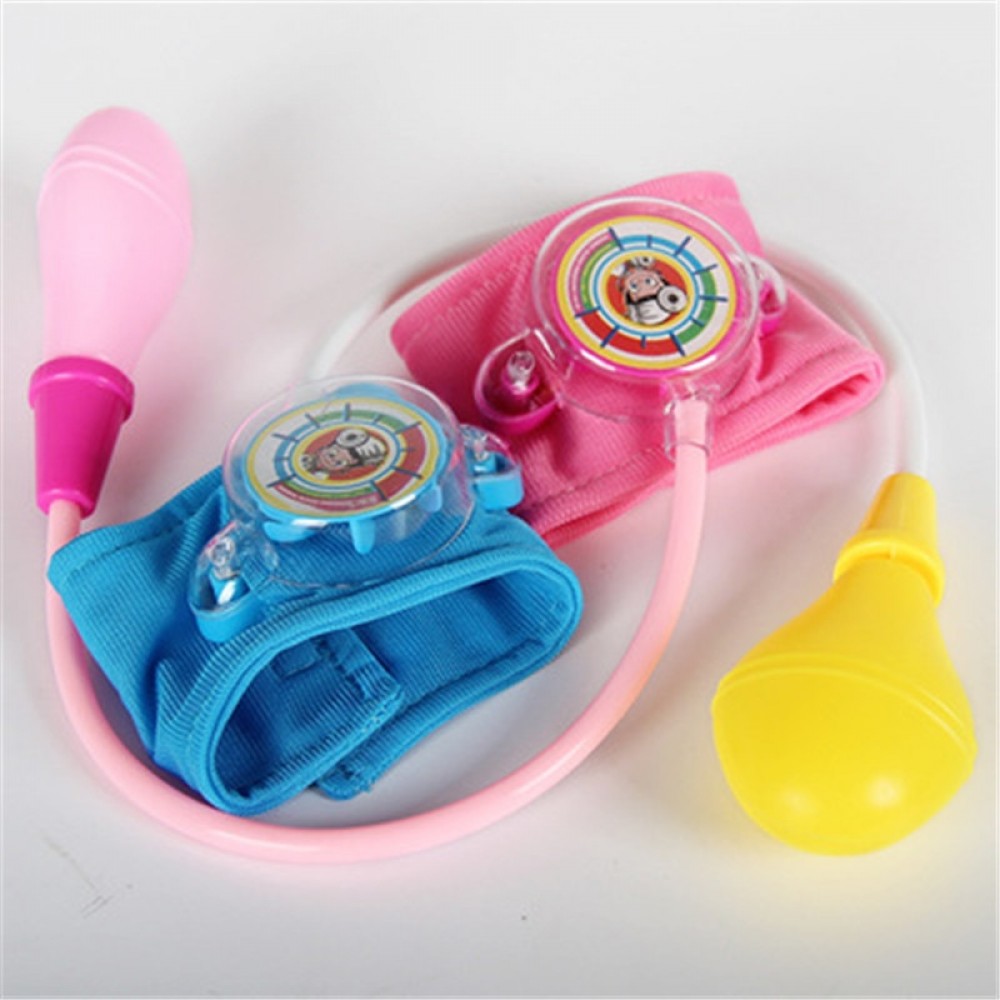 Baby Blood Pressure Toy Funny Play Real Life Cosplay Doctor Dentist Medicine Box Pretend Speelgoed Wooden Kids  Pretend Play Toy