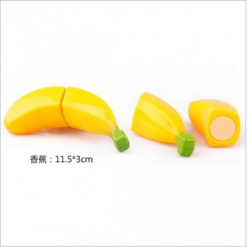 Hot Sale Plastic Kitchen Food Fruit Vegetable Cutting Kids Pretend Play Educational Toy Safety Children Kitchen Toys Sets