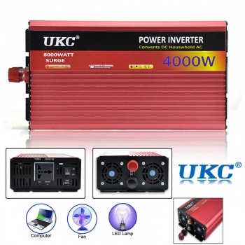 4000W/8000W Modified Sine Wave Power Inverter 12V to AC 230V Car Caravan Camping