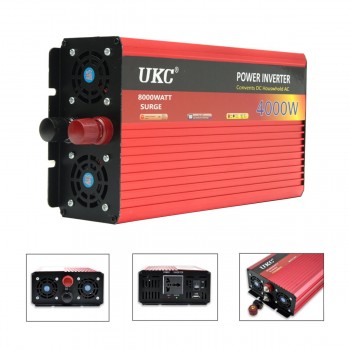 4000W/8000W Modified Sine Wave Power Inverter 12V to AC 230V Car Caravan Camping