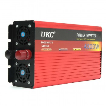 4000W/8000W Modified Sine Wave Power Inverter 12V to AC 230V Car Caravan Camping