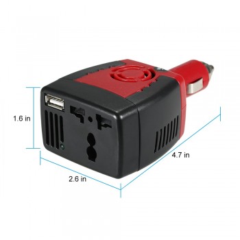 DC12V 20A MAX 150W Inverter Auto Voltage Converter Car Power Inverter Adapter with Cigarette Lighter