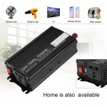 VODOOL Car Inverters 2000W Peak Car Power Inverter DC 12V/24V to AC 220V Charger Converter Black Continuous output power 500W